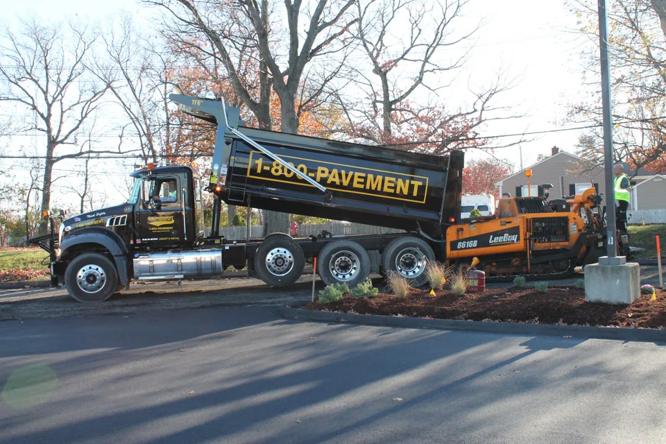 U.S. Pavement dump truck