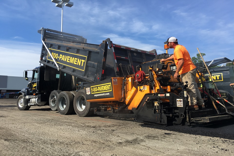 Redstone Shopping Center – Parking Lot Project - U.S. Pavement Services Inc. Paving at Redstone Shopping Center