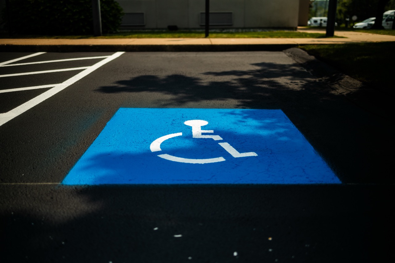 handicapped parking space