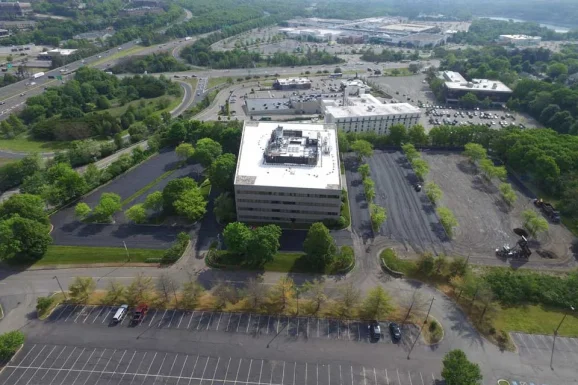 aerial view of corcoran management office building