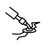 crack filling icon
