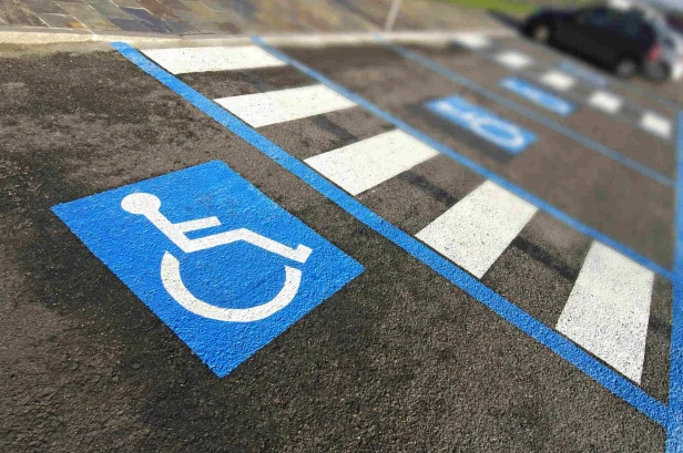 handicapped parking space