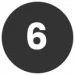 white number 6 with black circle in the background