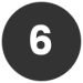 white number 6 with black circle in the background